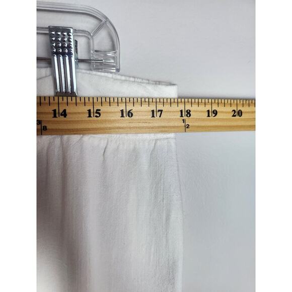 Soft Surroundings pull on linen blend beach pants sz L Gauzy slit leg stretch - Picture 8 of 10